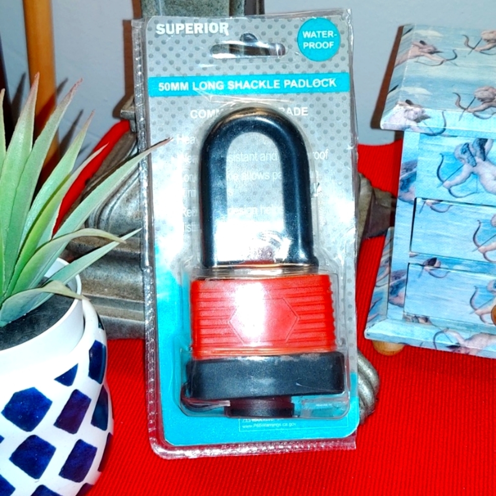 Superior 50mm) long shackle padlock